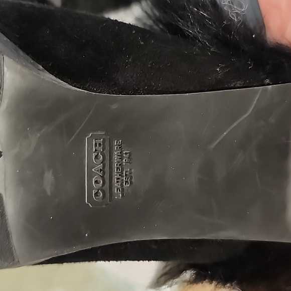 Coach suede and fur booties - Picture 8 of 9